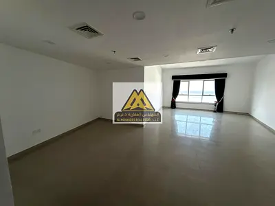 One of the finest luxury apartments for annual rent in Ajman, located in Corniche Tower with a full