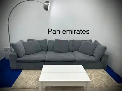 As perfect condition pan emirates modular sofa