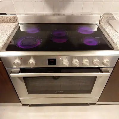 Bosch Series 8 Electric Ceramic Cooking Range 90 cm  - Modern Kitchen Style