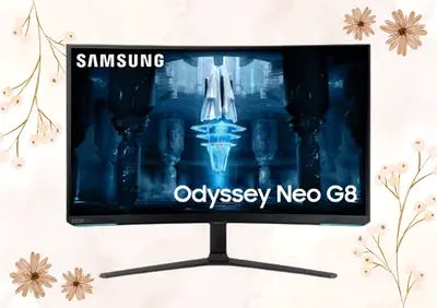 Samsung 32 inches G85NB Odyssey Neo G8 4K 240Hz Curved Gaming Monitor 32BG850N