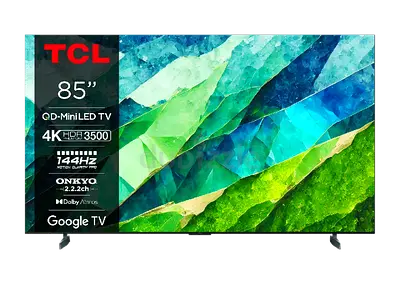 Brand New TCL 85 QD-MiniLED 4K 144hz Google TV (85C855)
