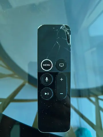 Apple TV Siri Remote (1st gen) - Used, cracked top corner