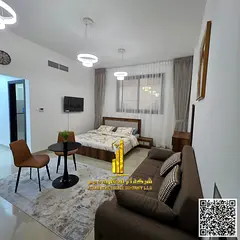 Furnished studio apartment for monthly rent with a separate kitchen 🏡 in Ajman, Al Nuaimiya 2 - K