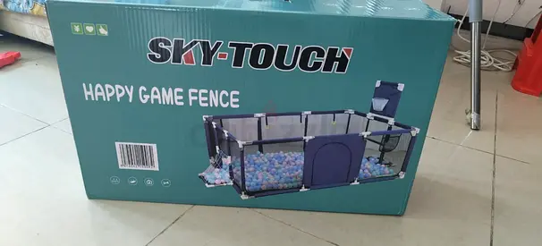 Sky-Touch Happy Game Fence / Playpen - Foldable Baby Play Yard (Boxed)