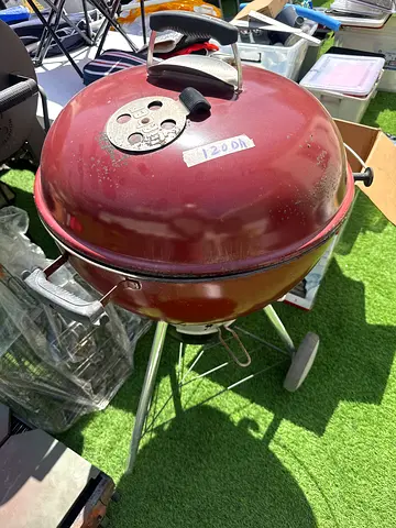 Used Kettle Charcoal Grill with Lid and Stand - Good Working Condition