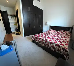 One bed room attached bathroom