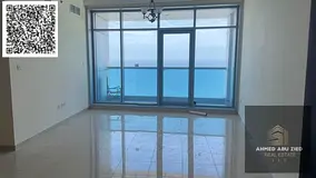 Luxury 2BR for Rent in Corniche Residence Ajman - Full Panoramic Sea View - Closed Kitchen Layout -