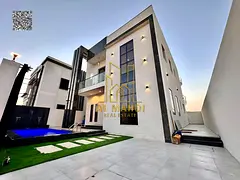 Villa with pool for sale in Al Bahia area, Ajman. Excellent location. Registration fees included. Fr