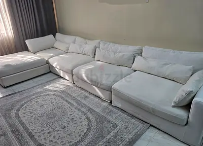 Marina Home sectional sofa with ottoman Filling Feather.