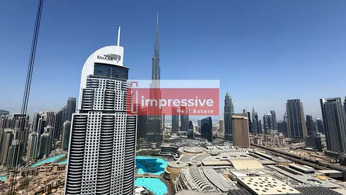 Furnished 3 BR + Maid- Burj Khalifa & Fountain View