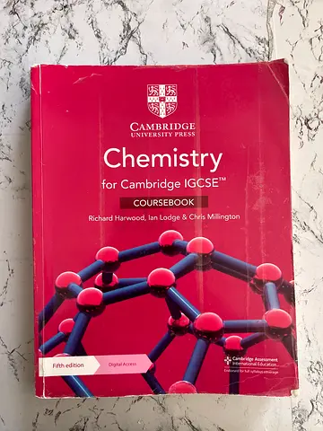 Cambridge Chemistry for Cambridge IGCSE CAIE Coursebook (5th Edition) - Richard Harwood  Ian Lodge