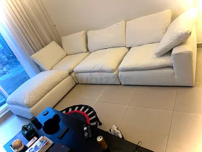 Amazing condition marina home white cloud sofa