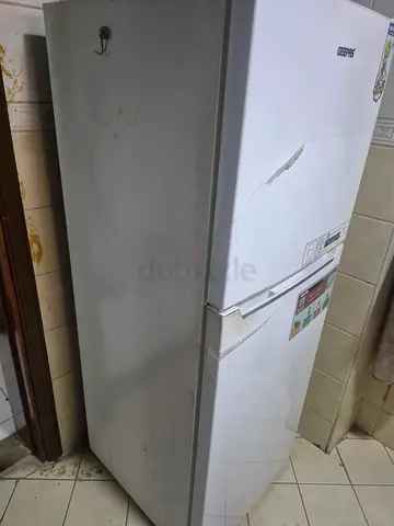 Used single-door freezer / upright refrigerator - white
