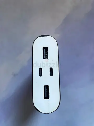 Portable power bank with dual USB and dual USB-C ports - used - 26 000 !!! Last price 190 aed.