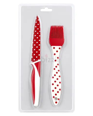 Kitchen pastry brush and knife set — lightly used