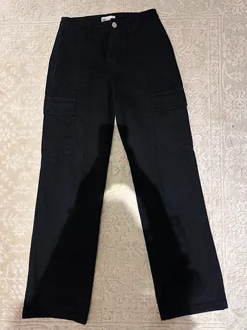 black cargo jeans ZARA size 36