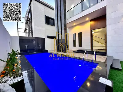 فيلا فاخرة للبيع في منطقة الزاهية، تصميم عصري وتشطيبات سوبر ديلوكس بأعلى معايير الجودة  شامل رسوم التسجيل
