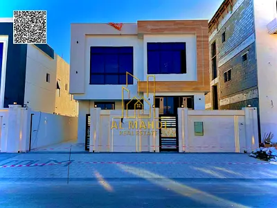 فيلا 5 غرف مع روف للبيع في الحليو عجمان | تشطيب راقي | 💰 مقدم 10% | 🧾 شامل رسوم التسجيل | قسط يبدأ 5000 درهم