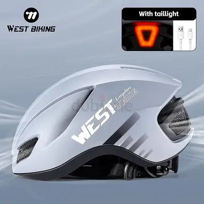 West Biking Adult Bike Helmet with Lights - Rear LED Lights