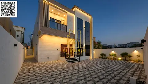 Villa for sale in Al Muwaihat, directly from the owner, including water and electricity, turnkey delivery.