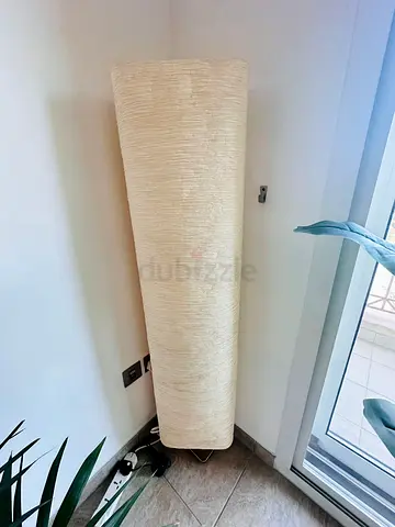 Tall Beige Floor Lamp (3 for 50 aed)