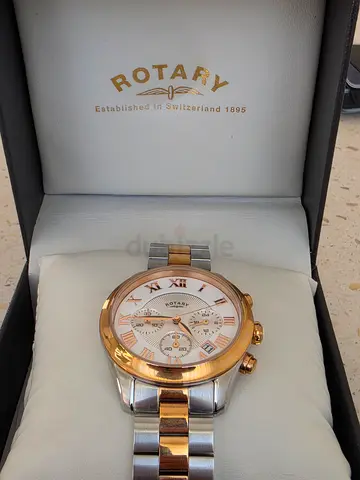 Rotary Two-Tone Womens Chronograph Watch in Box