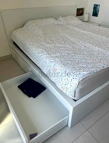 Ikea King size bed with mattress available in perfect condition