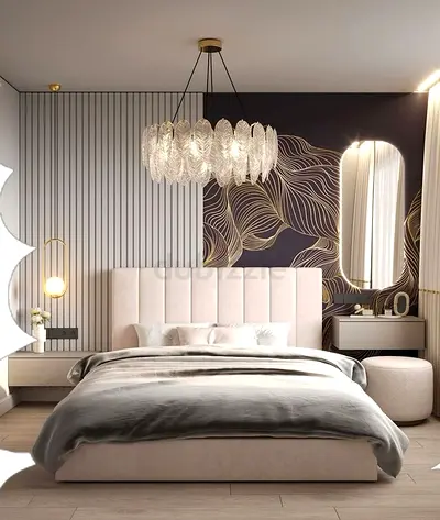 Modern upholstered Queen size bed king size bed