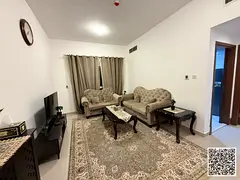 Furnished one-bedroom apartment for monthly rent ✅ in Ajman - Al Rashidiya 1 - Pearl of Ajman Towe