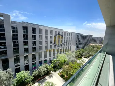 A one-bedroom apartment for sale in Aljada, Sharjah, freehold, 686 sq m, ready to move in, with central air conditioning and gas. A distinguished and
