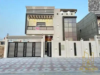 فيلا فاخرة للبيع في الباهية – عجمان | 🛏️ 5 غرف ماستر | 10% مقدم | شامل الماء والكهرباء والمكيفات المركزية | 🌍 تملك حر