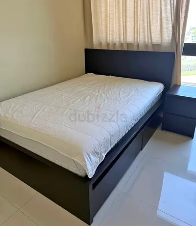 Ikea malam bed with ikea mattress Queen size 160x200cm bed
