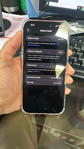 iPhone (good condition) — shows Battery Health, ready to use
