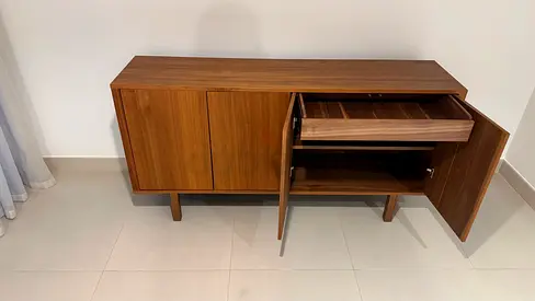 Mid-century Modern Wooden Sideboard / Console Cabinet - Good Condition