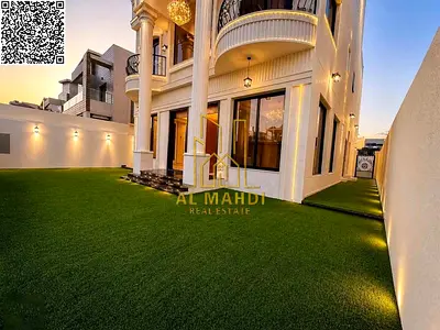 Villa for Sale in Al Yasmeen Ajman | 6 Master BR + Roof | Double Front Streets | Water & Electricity Included