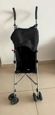 Lightweight Black Umbrella Stroller - Compact and Foldable