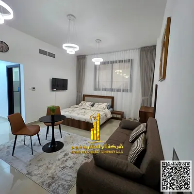 🏡 For monthly rent – ​​the most luxurious and elegant studio apartment with a separate kitchen in Al Nuaimiya 1 – Ajman ✨ 📍 Location: Al Nuaimiya 1