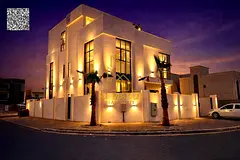 Luxury corner villa with 7 bedrooms, elevator, and roof terrace, including electricity, water, and a
