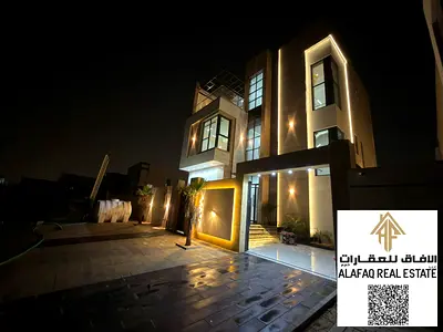 Luxury villa for sale in Al Helio 2 Ajman super deluxe finishing prime location spacious layout rea