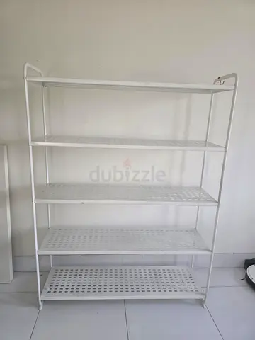 IKEA White 5-Tier Metal Storage Shelf — Excellent  Condition