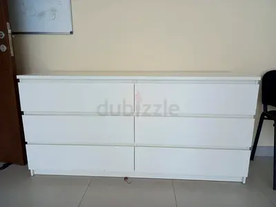 White 6-Drawer Dresser
