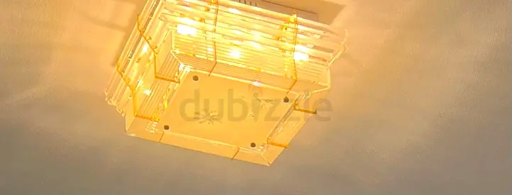 Ceiling-mounted decorative light fixture - good working condition