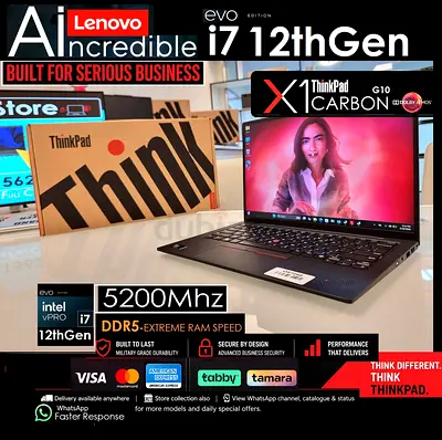 ThinkPad X1 CARBON - Core i7 12thGen DDR5 5200Mhz - Special Edition