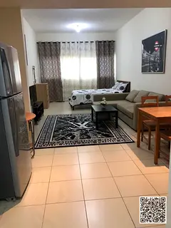 Fully furnished studio apartment ✨ for monthly rent in Ajman - Al Rashidiya - Ajman One Towers ✔