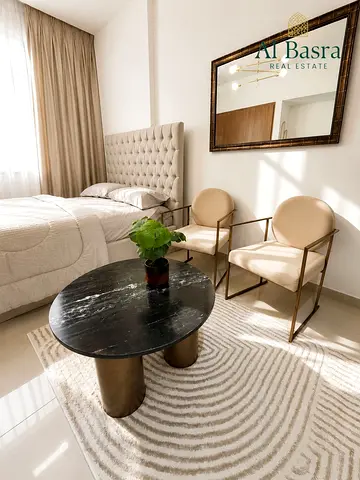Luxury Furnished Studio | Balcony | All Bills Included | Monthly Stay | Uptown Al Zahia