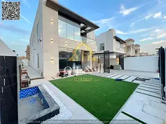 Luxury villa for sale with a large built-up area and high-end finishing, located close to schools an