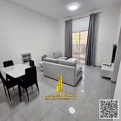 Luxurious and elegant fully furnished one-bedroom apartment with brand new, high-end furnishings in