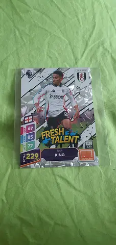 Football Trading Card - Fresh Talent King (sleeved, good condition)