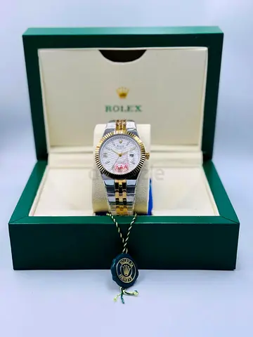 Rolex Two-Tone Datejust Style Watch with Box