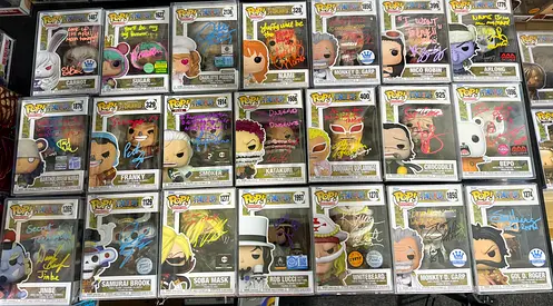 21 Signed One piece funko pop